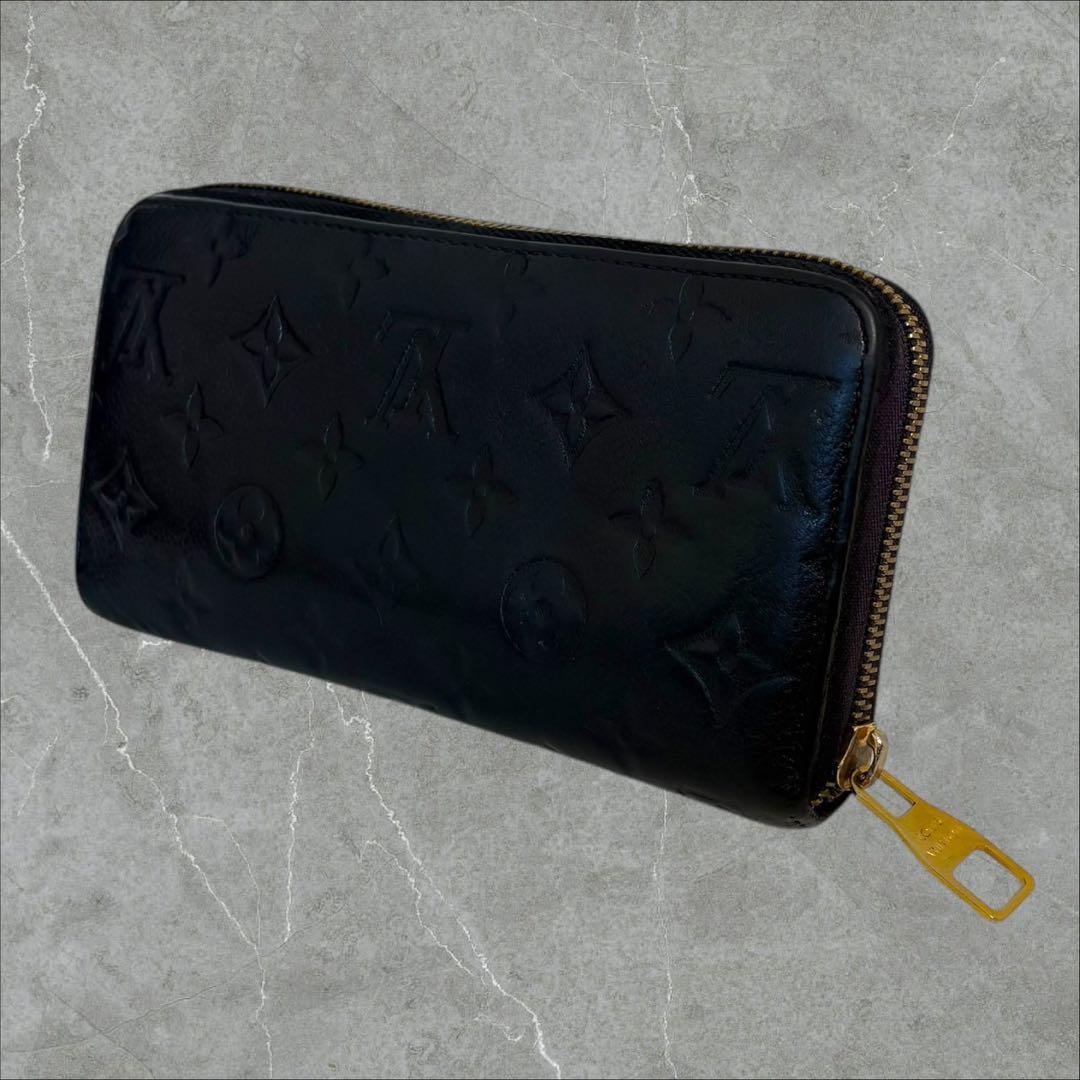 極美品✨ ルイヴィトン アンプラント モノグラム ジッピーウォレット 長財布 黒