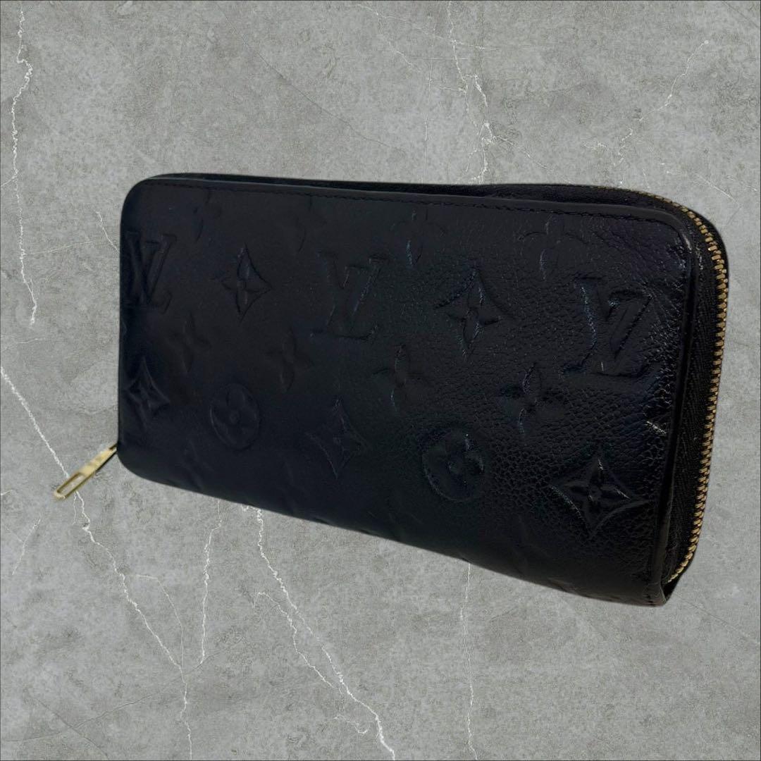 極美品✨ ルイヴィトン アンプラント モノグラム ジッピーウォレット 長財布 黒