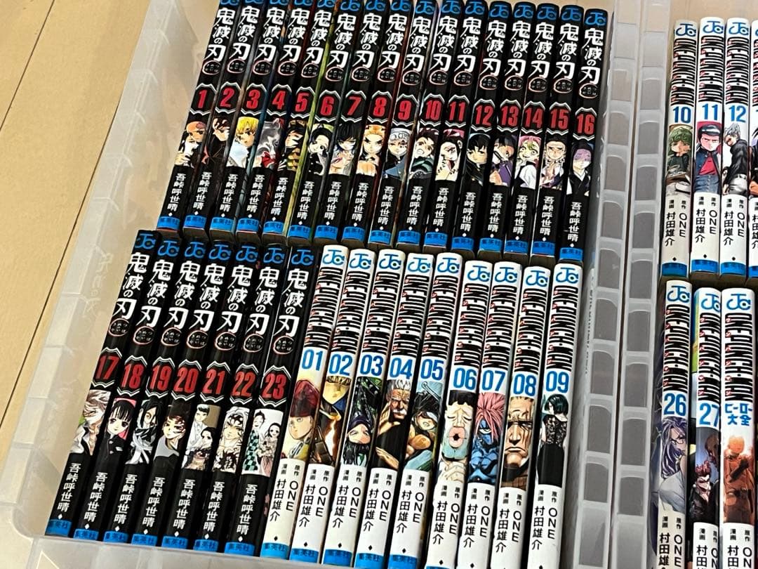 鬼滅の刃★全巻23冊＋ワンパンマン★27冊＋１＋地獄楽★全巻13冊★64冊セット
