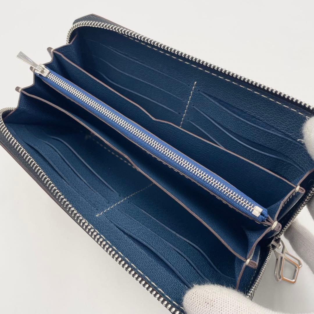 【未使用級・定価11万】 モローパリ コンチネンタル 長財布 カーフスキン