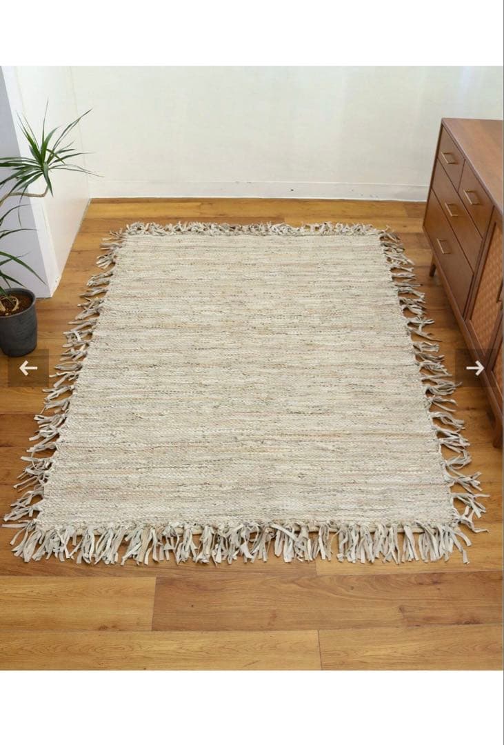 JOURNAL STANDARD FURNITURE フリンジ付きラグ