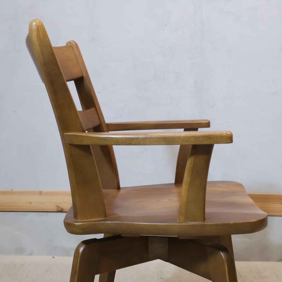 イバタインテリア グレース オーク ダイニングチェア 2脚セット アームチェア