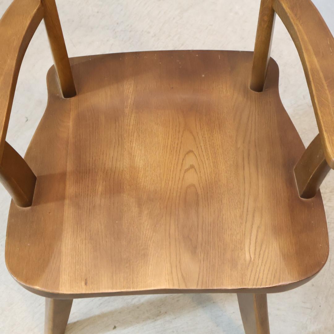 イバタインテリア グレース オーク ダイニングチェア 2脚セット アームチェア