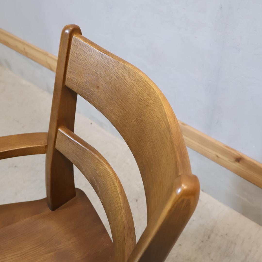 イバタインテリア グレース オーク ダイニングチェア 2脚セット アームチェア