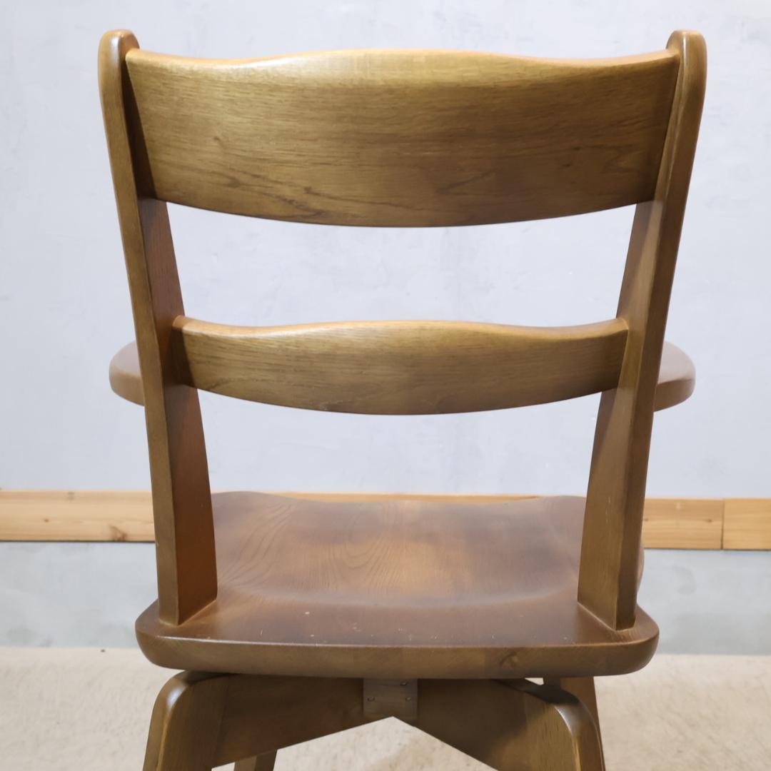 イバタインテリア グレース オーク ダイニングチェア 2脚セット アームチェア