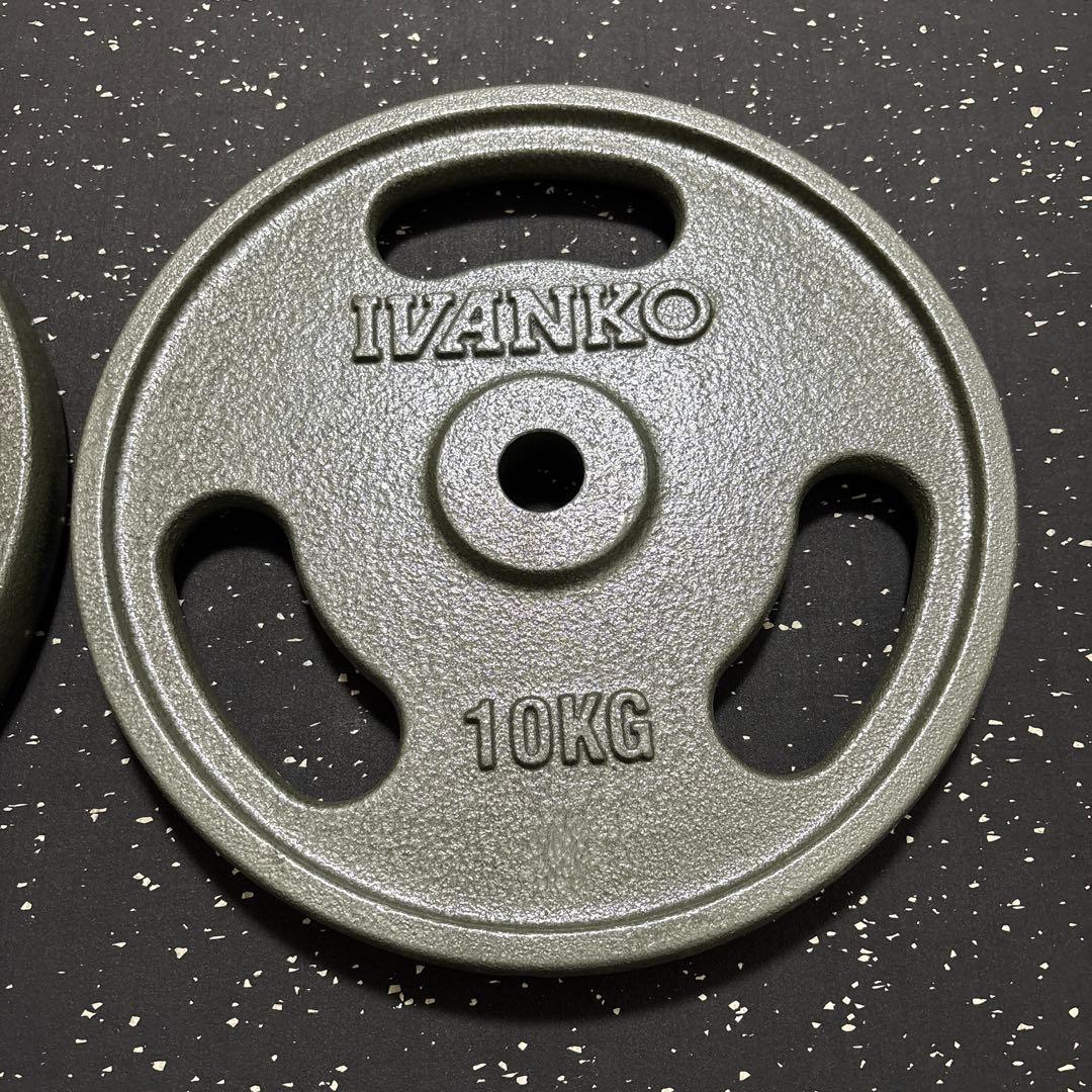 IVANKO ペイントEZグリッププレート 10kg 2枚セットΦ28mm 美品