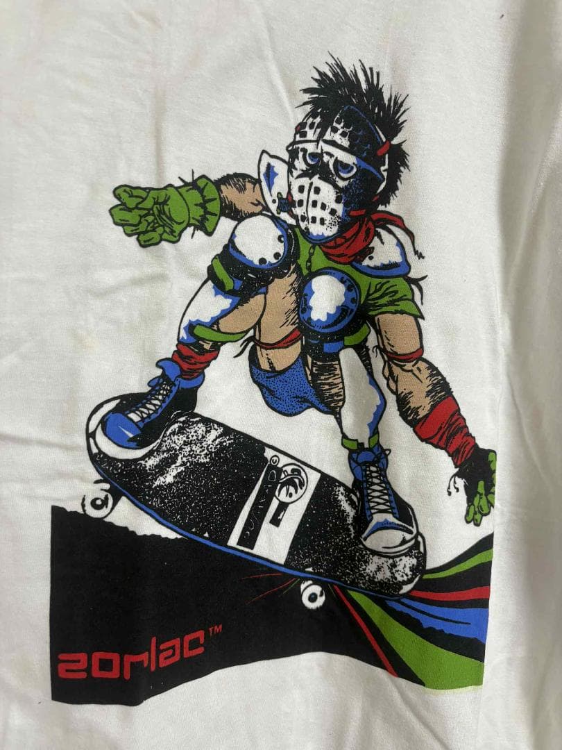 超希少！未使用ZORLACゾーラック！ホワイト！ビンテージロングスリーブTシャツ
