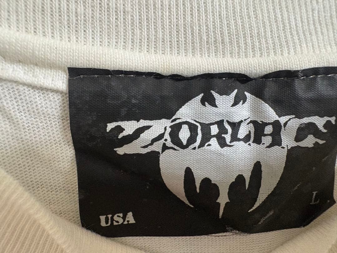 超希少！未使用ZORLACゾーラック！ホワイト！ビンテージロングスリーブTシャツ