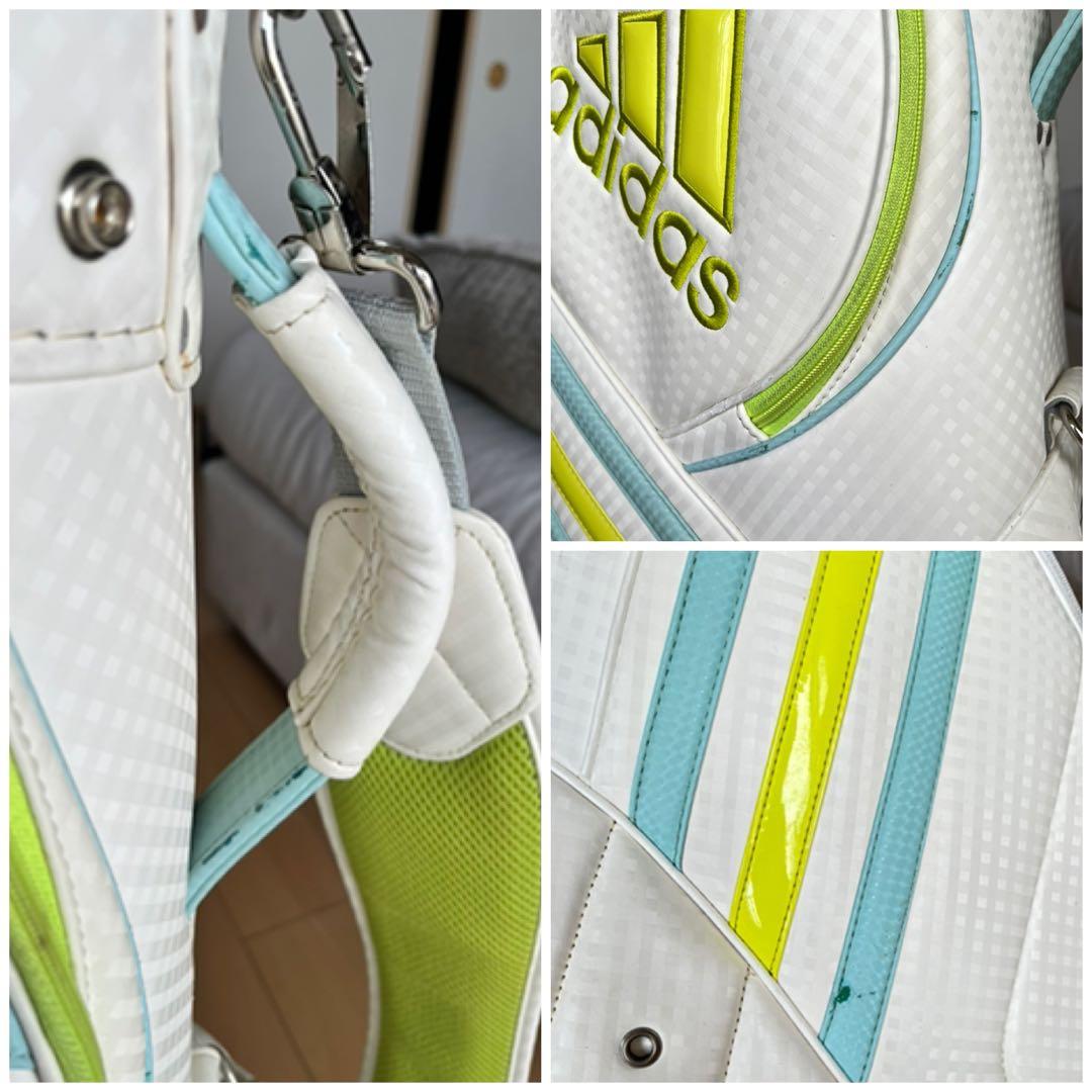 良品adidas アディダス　カート型キャディバッグ レディース　軽量　8.5型