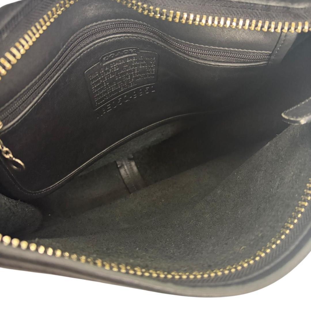 オールド コーチ レザー ショルダーバッグ 9951 ブラック 黒 ヴィンテージ