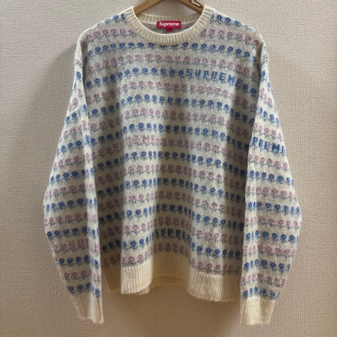 Lサイズ シュプリーム フラワー メタリック セーター - メルカリ