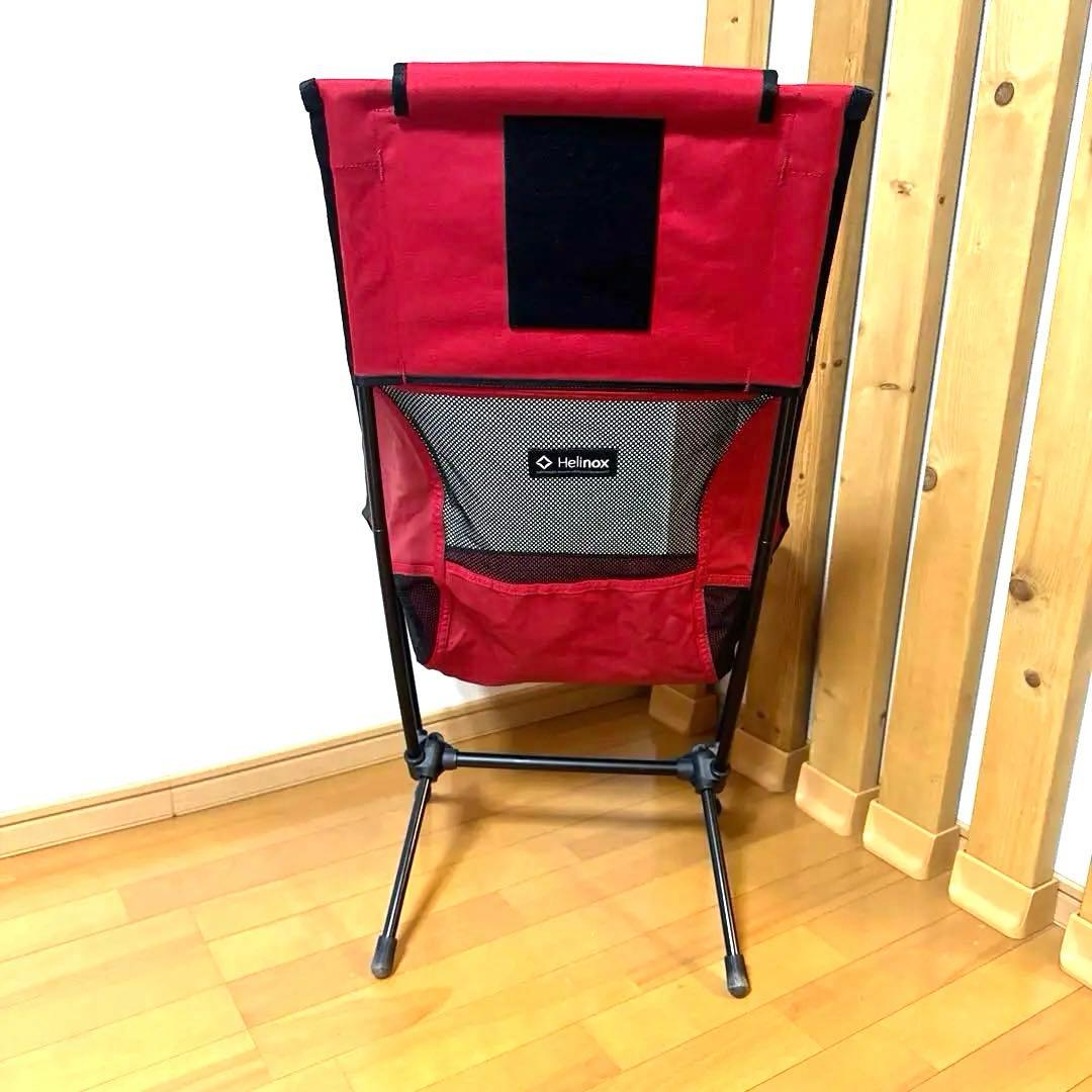 値下げ　Helinox Chair Two ヘリノックス　チェアツーレッド廃盤色