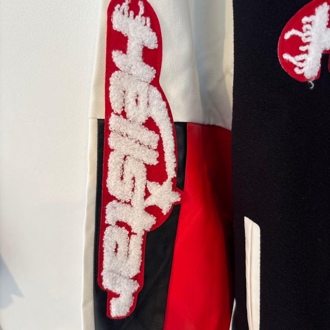 美品Emmauelaイタリア製100%カシミヤ スタジャンサガラ刺繍2XL - メルカリ