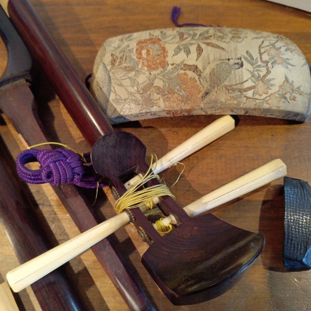 三味線 和楽器 弦楽器 地唄 三ツ折れ