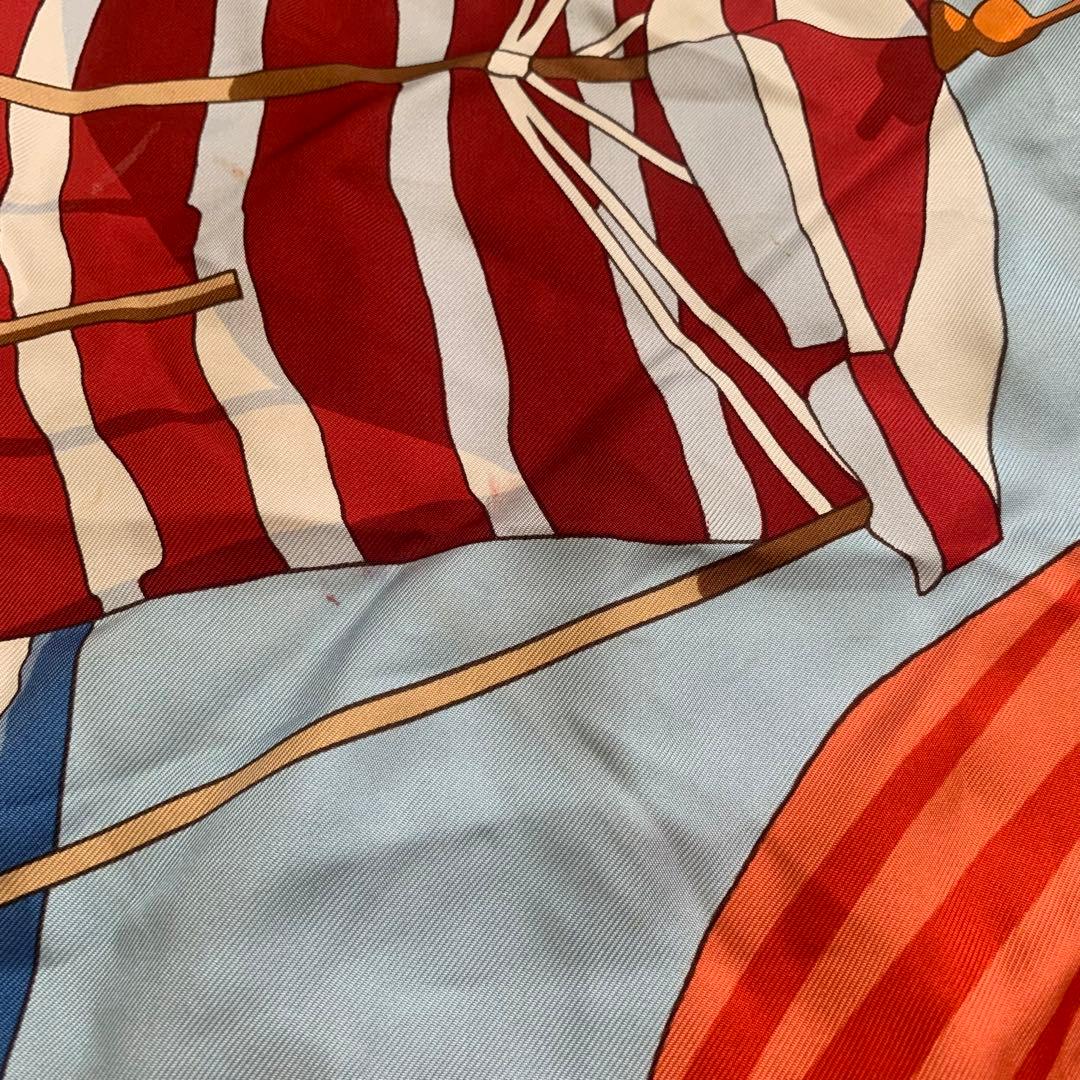 エルメス スカーフ カレ90 シルク 100%