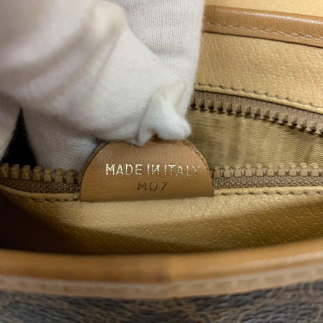 CELINE セリーヌ　マカダム ミニ ショルダーバッグ フラップ付