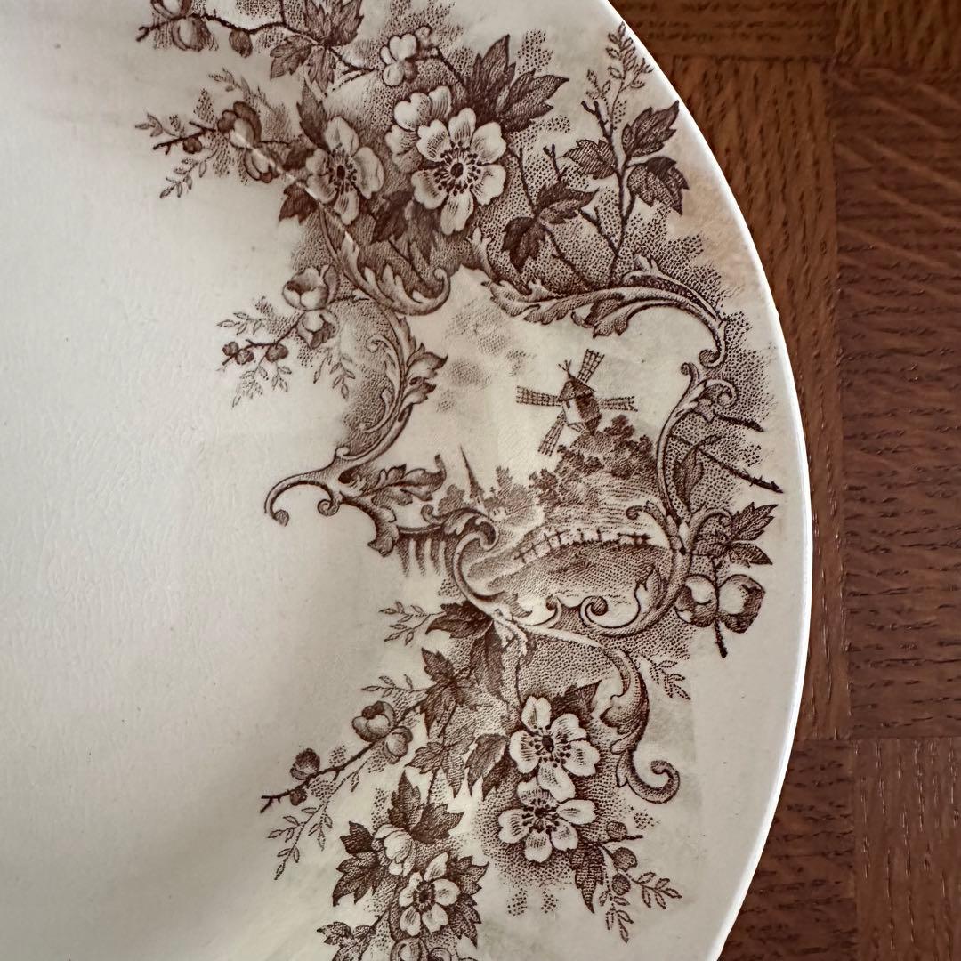 極美品 【C】深皿 ジョワジールロワ POMPADOUR フランスアンティーク