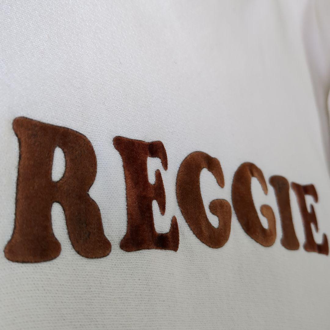 た*つ様 【80s トリコタグ】希少ホワイト×両面6段ラバープリント リバースウ