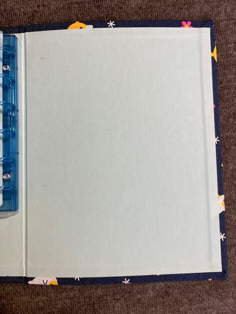 ハムちゃんずワールド CRUX プロフィール帳 6穴 デニム 平成レトロ