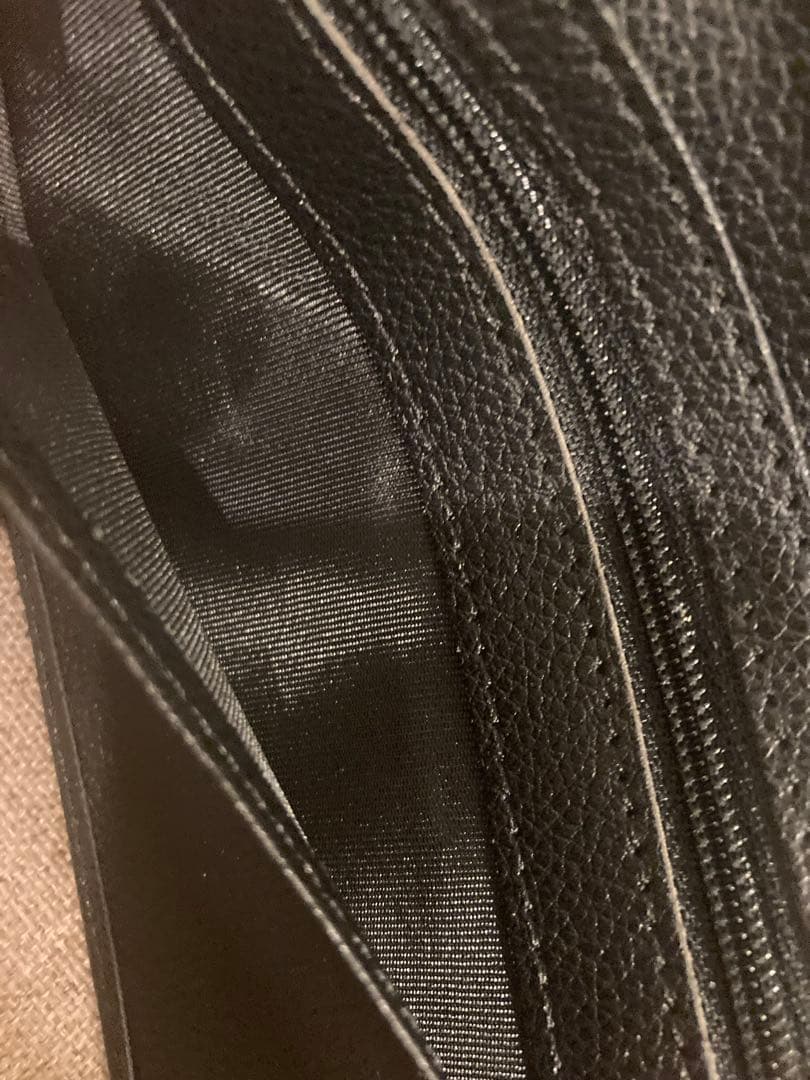 ハ*♡様 皇居 菊の御紋 長財布 黒