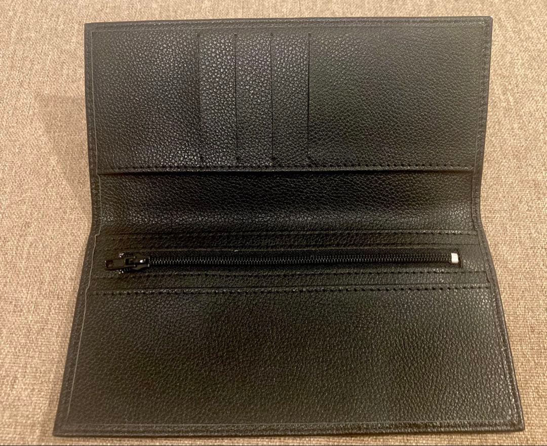 ハ*♡様 皇居 菊の御紋 長財布 黒