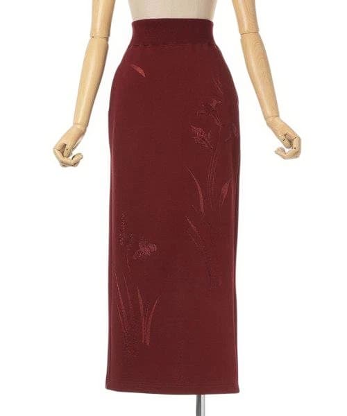 mame　百合刺繍スウェットスカート サイズ2