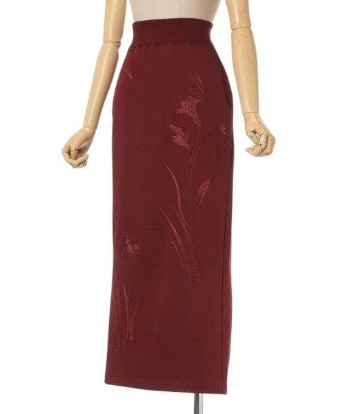 mame　百合刺繍スウェットスカート サイズ2