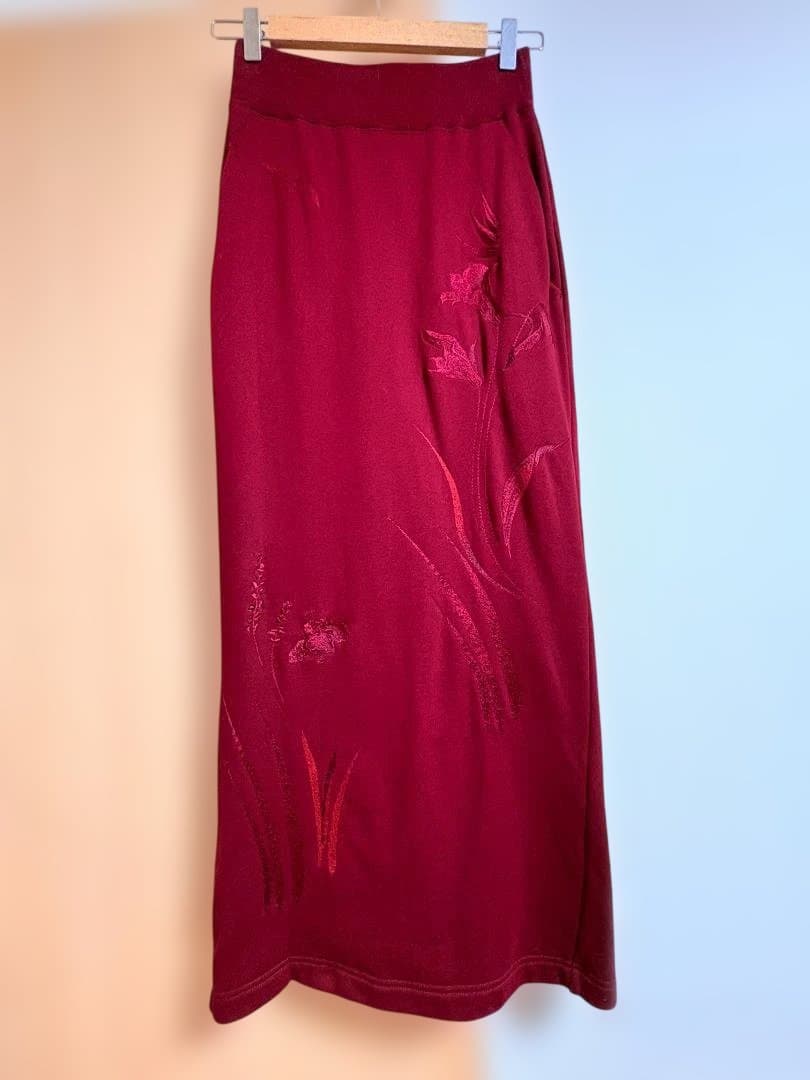 mame　百合刺繍スウェットスカート サイズ2