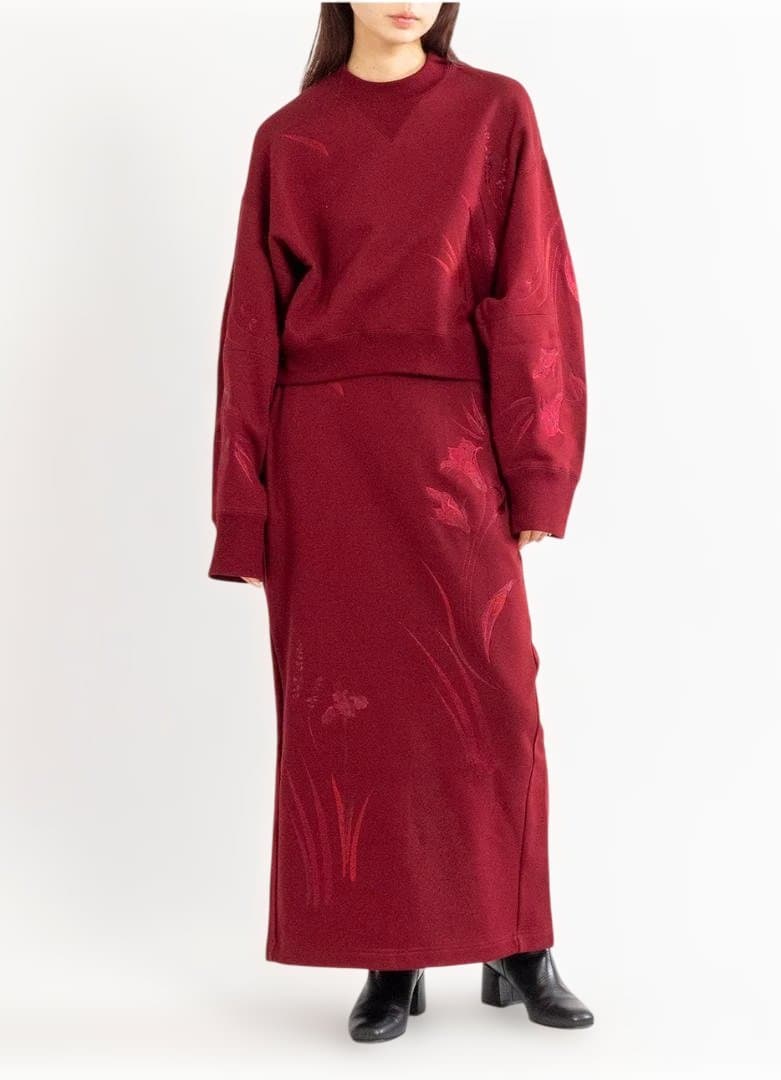 mame　百合刺繍スウェットスカート サイズ2