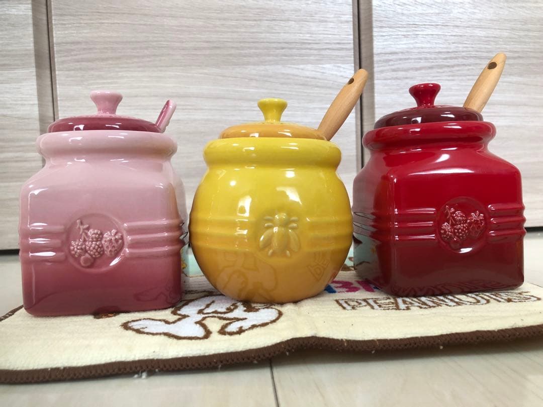 ル・クルーゼ ジャムポット ハニーポット セット