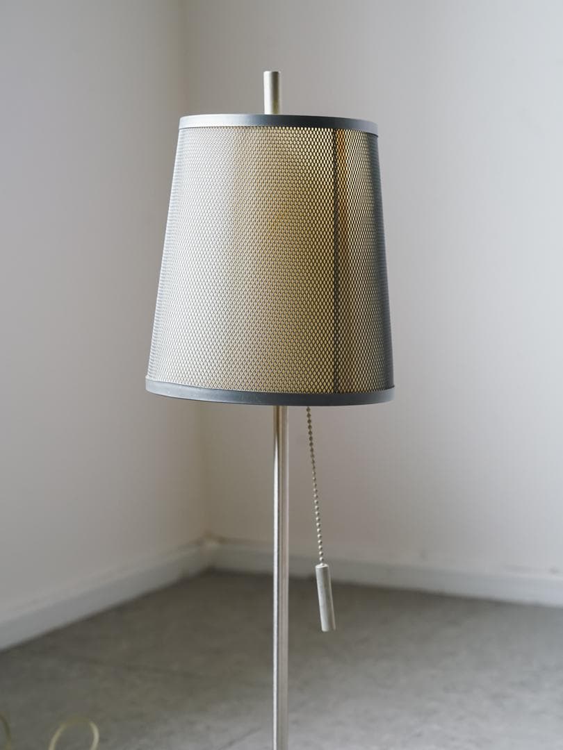 90's vintage メタルメッシュ 照明 スタンドライト ポストモダン