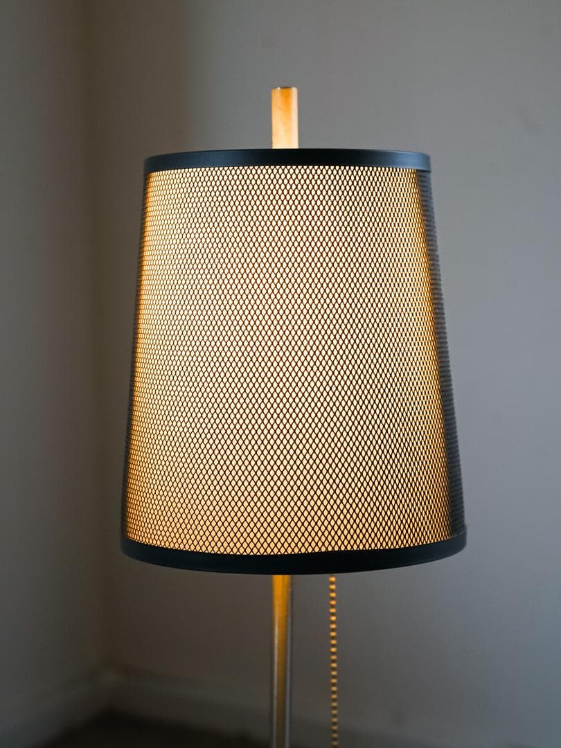 90's vintage メタルメッシュ 照明 スタンドライト ポストモダン