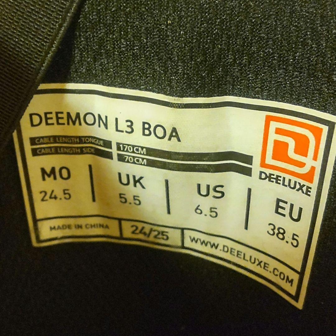 スノーボード DEELUXE DEEMON 24.5cm 24 25 bane insole