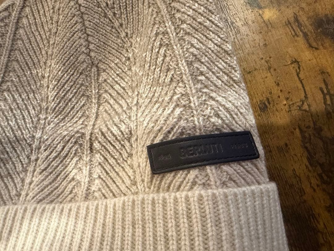Berluti Gradient カシミア ニット帽 ビーニー ロゴ 箱付き