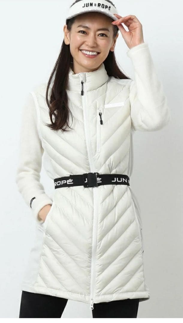 JUN & ROPE(M)レディースゴルフ 冬必須！人気ダウンワンピース