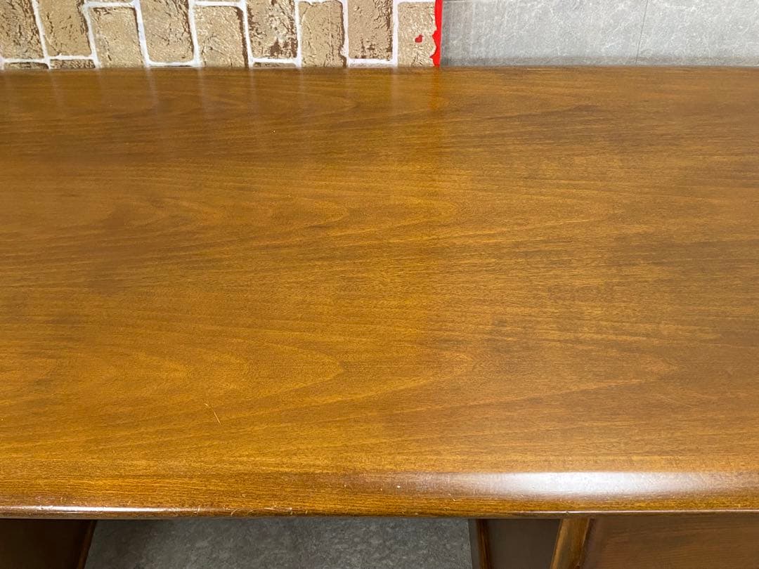 Karimoku カリモク 書斎机 デスク 片袖机 勉強机 木製 ブラウン 札幌