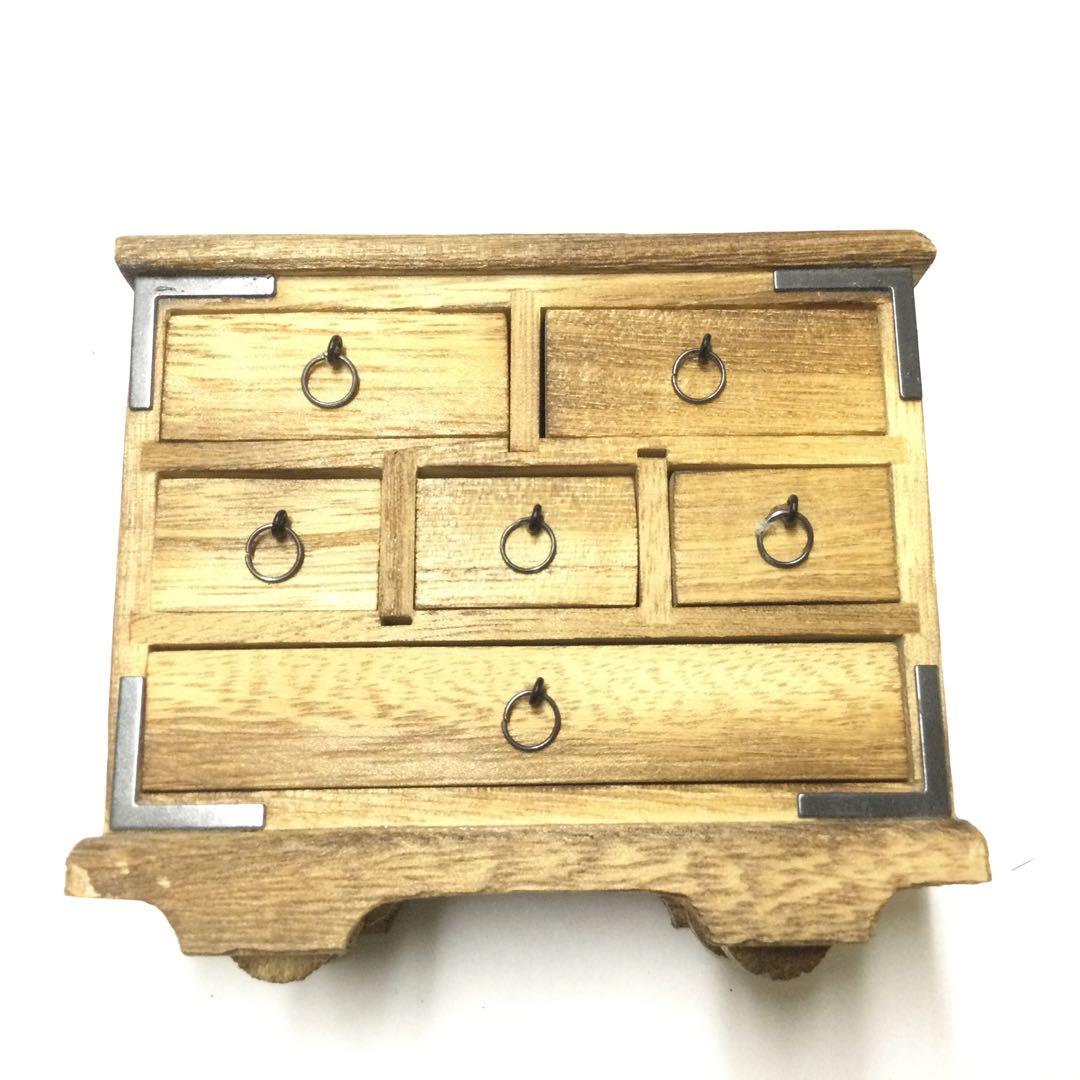 昭和レトロ】工芸品 ミニチュア 桐箪笥 タンス - メルカリ