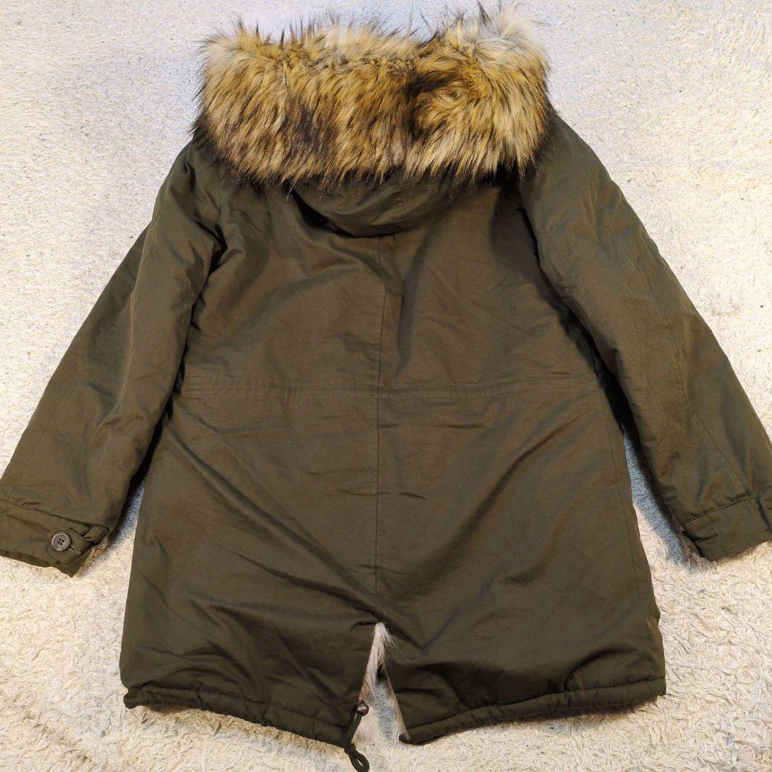 値下げ中12-60 DAILY TOP NOTE ファー付きモッズコート　カーキ