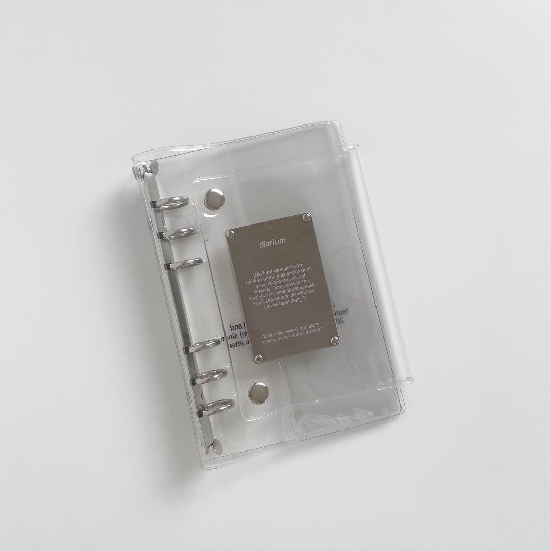 早い者勝ち 韓国 貯金 バインダー カバー A6 pvc diarium メタル
