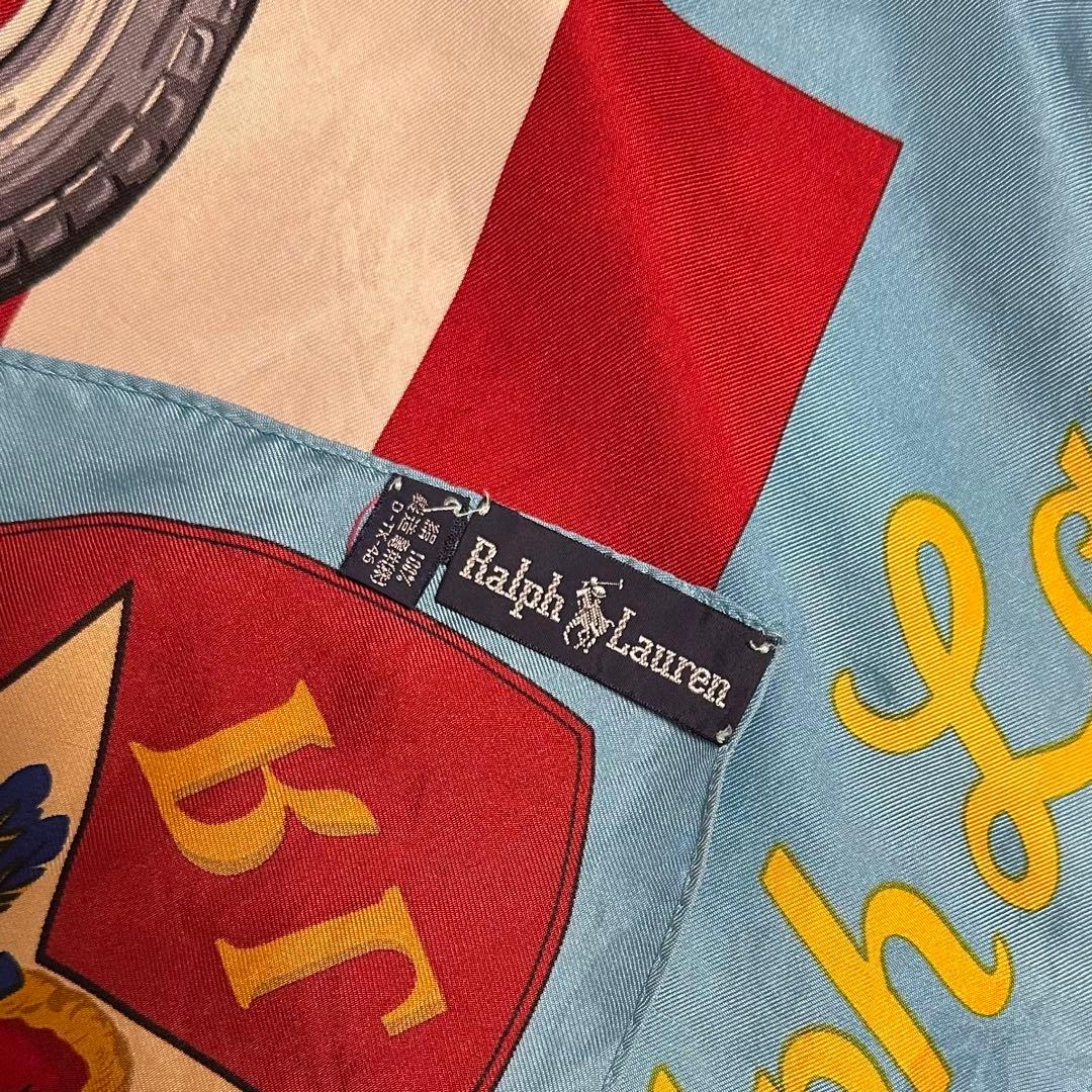 【希少/日本製】Ralph Lauren 大判スカーフ インディアン 90年代