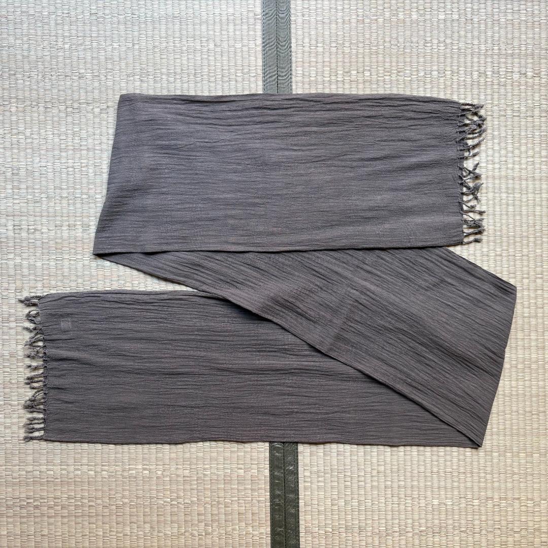 【美品】MITTAN kalaコットンストール 蓬(濃)