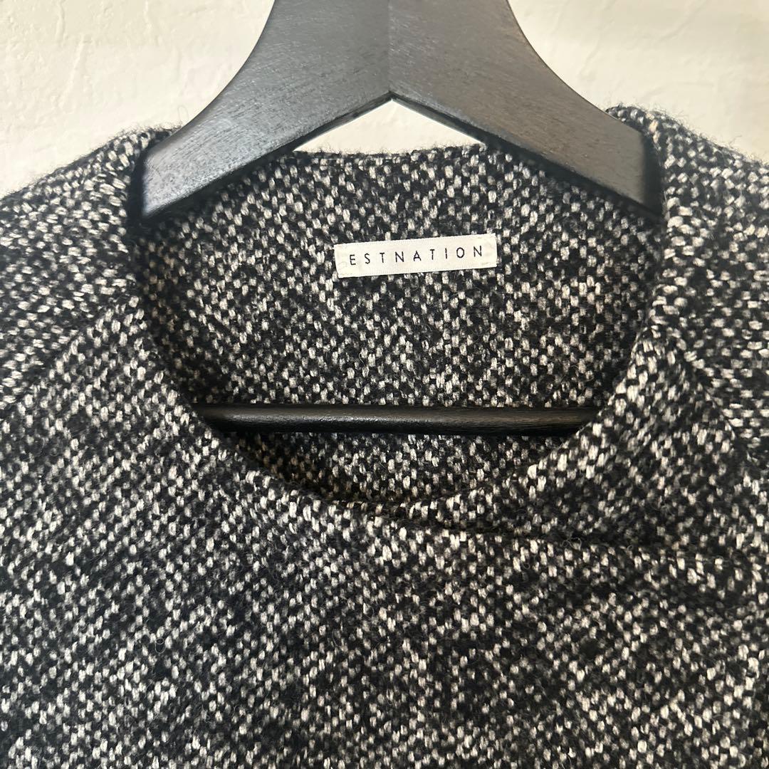 エストネーションESTNATIONツイードケープコート