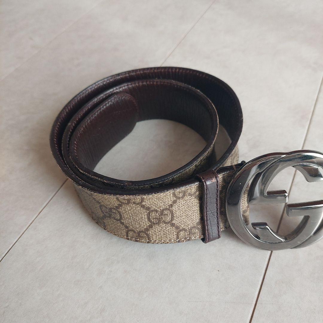 GUCCI モノグラム ベルト　８０　３２