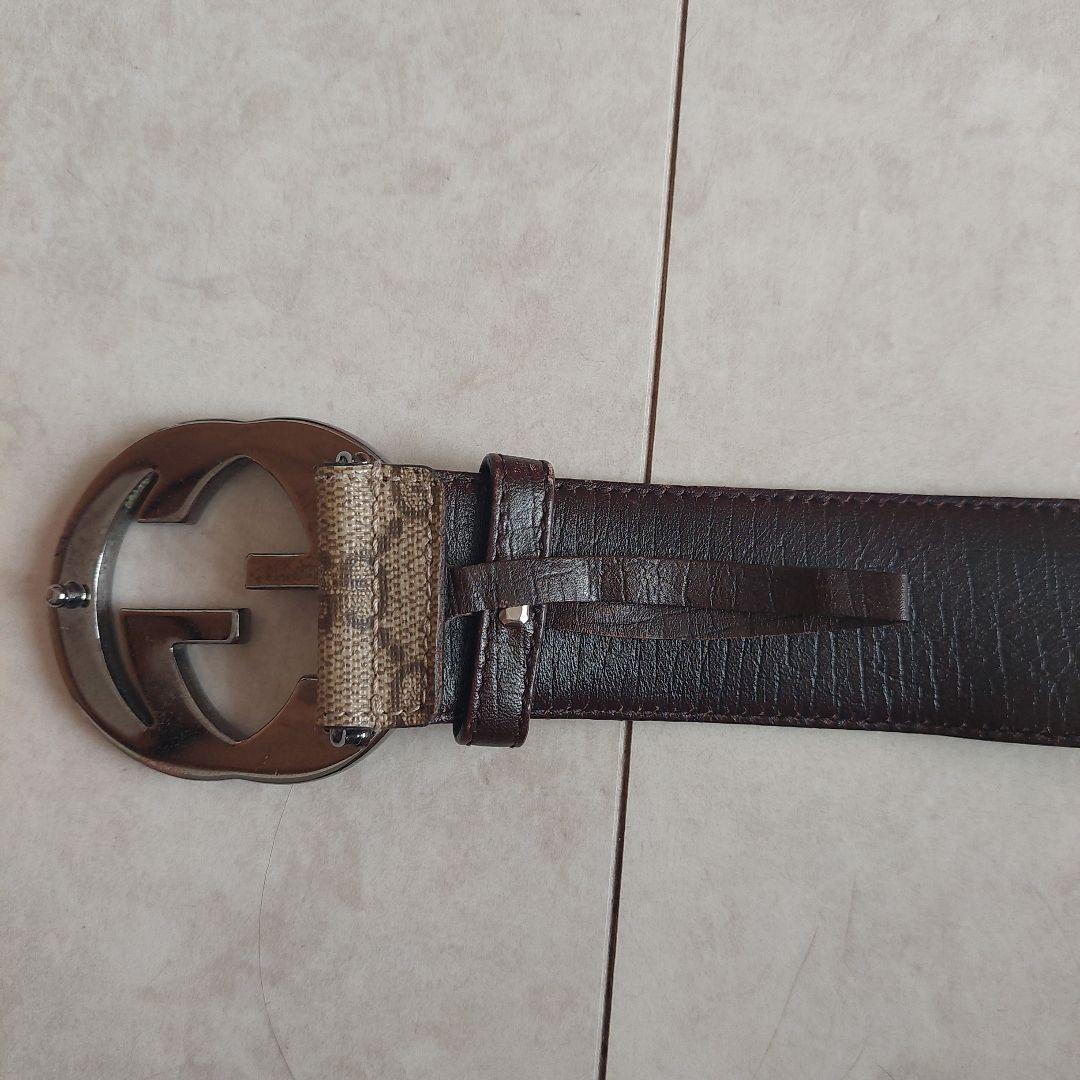 GUCCI モノグラム ベルト　８０　３２