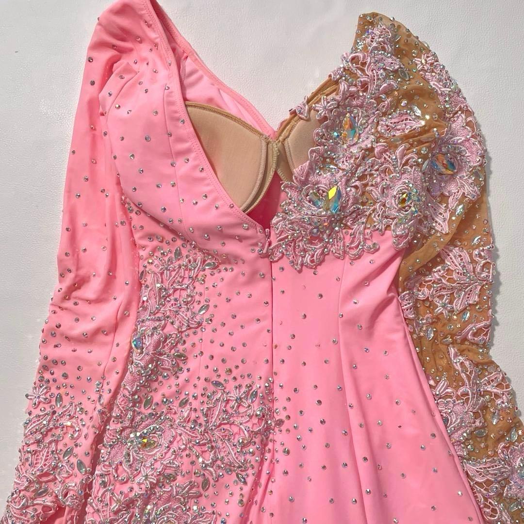 【あんこ】Chacott　社交ダンス衣装 ロングドレス ビジュー 刺繍