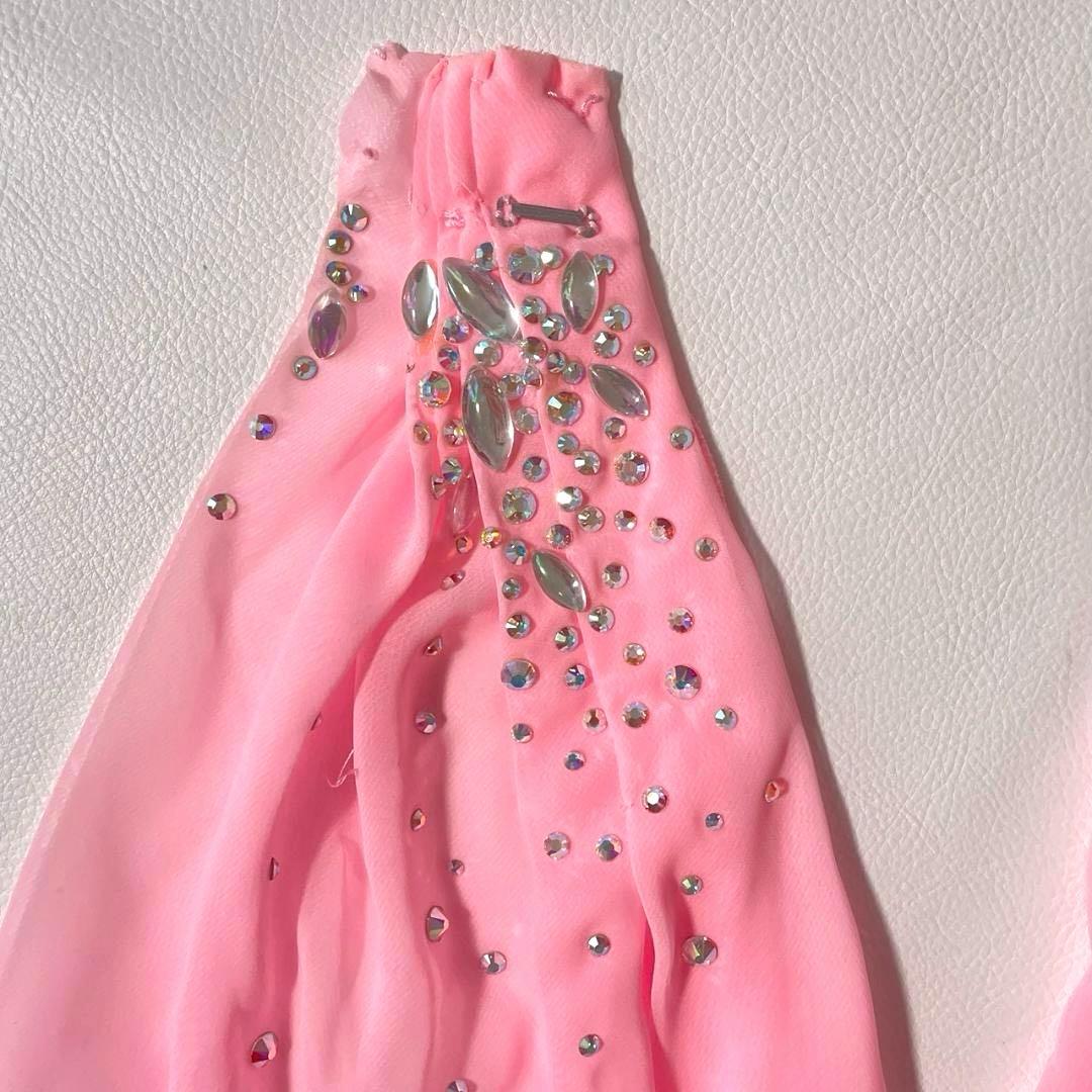 【あんこ】Chacott　社交ダンス衣装 ロングドレス ビジュー 刺繍