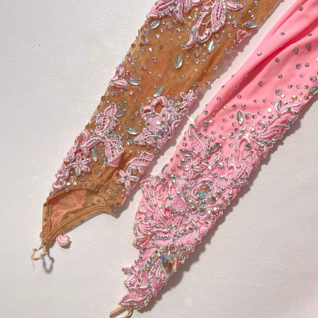 【あんこ】Chacott　社交ダンス衣装 ロングドレス ビジュー 刺繍