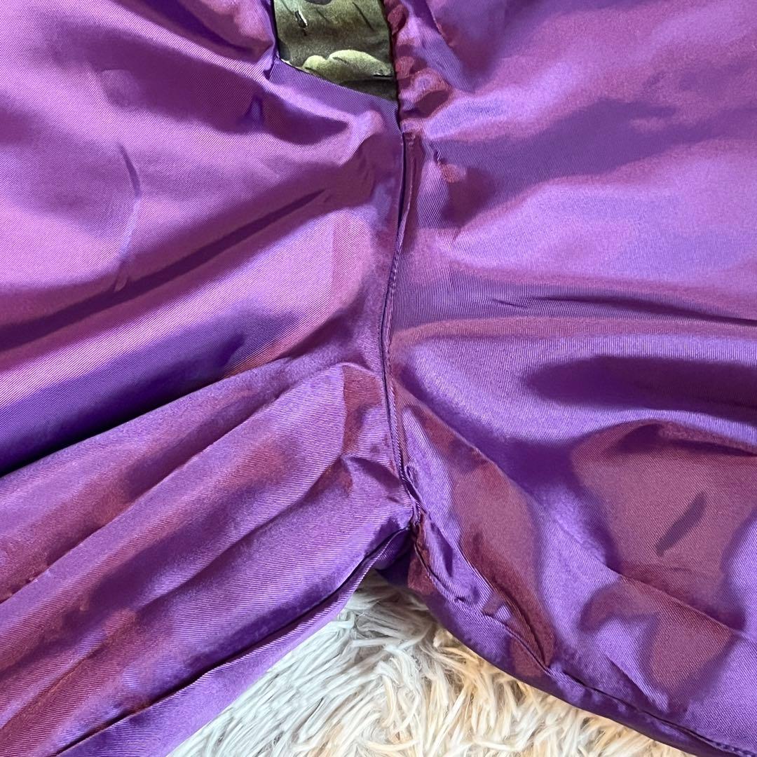 極美品 &ellecy アンドエルシー ワイドパンツ 牡丹柄 花柄 M