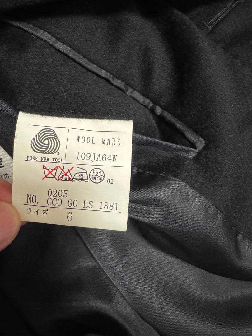 【美品】五大陸 gotairiku カシミヤ100% コート ブラック