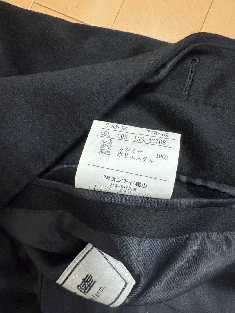 【美品】五大陸 gotairiku カシミヤ100% コート ブラック